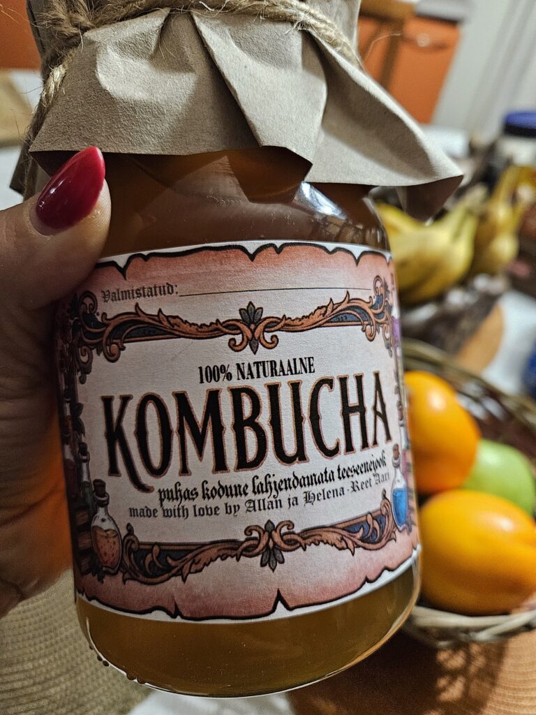 Kodune kombucha, teeseenejook, scoby, köök, jook
