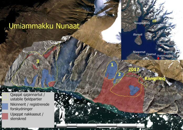 Ülevaade Gröönimaa mäenõlvade seirest: Umiammakku Nunaat ja Kangerluarsuk