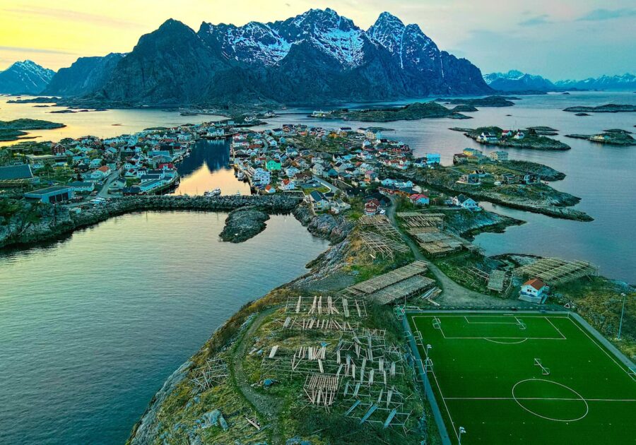 Henningsværi staadion Norra kalurikülas Lofotenis