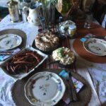 naistepäev, tort, pidulaud, kartulisalat, vorstid, toidublogi