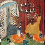 Tema kõrgeausus hiir esimene, maal, akrüülmaal, eesti kunst