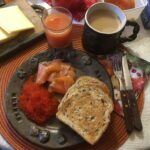 hommikusöök, toit, toidublogi, lõhe, kalamari