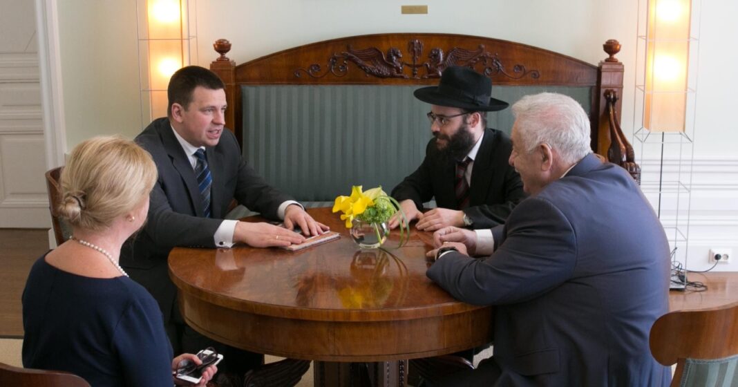 Jüri Ratas, Shmuel Kot, Boris Oks , pilt Valitsuse kommunikatsioonibüroo
