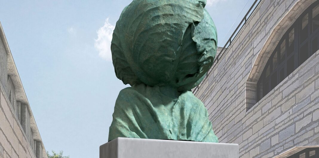 Rahvusraamatukogu hoone kunstikonkursi võitis Jass Kaselaane ja Jenny Grönholmi skulptuur „Monument raamatutele, mis on loetud kapsaks“