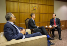 Riigikogu aseesimees Taavi Rõivas kohtus Singapuri parlamendi asespiikriga