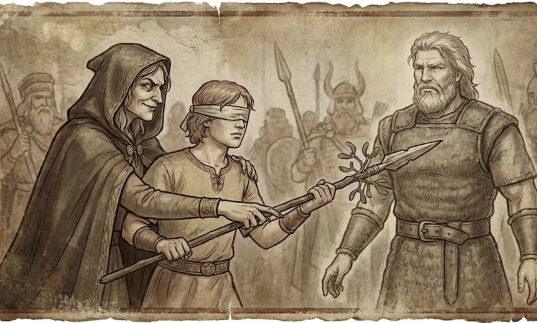 Paganliku põhjala mütoloogia armastatuim jumal Baldr hukkus Hödr-i puuvõõrikust valmistatud oda läbi. Teda aitas Thökk (maskeerunud Loki)