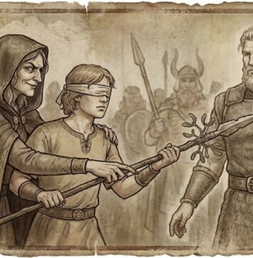 Paganliku põhjala mütoloogia armastatuim jumal Baldr hukkus Hödr-i puuvõõrikust valmistatud oda läbi. Teda aitas Thökk (maskeerunud Loki)