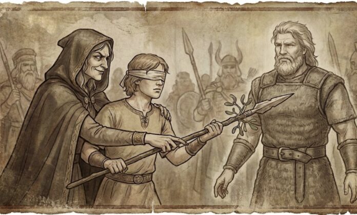 Paganliku põhjala mütoloogia armastatuim jumal Baldr hukkus Hödr-i puuvõõrikust valmistatud oda läbi. Teda aitas Thökk (maskeerunud Loki)