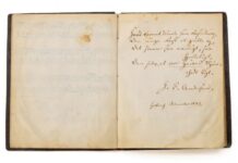 Oksjonil müüdi 55 000 Taani krooni eest Hans Christian Anderseni originaalluuletusega mälestusteraamat Oksjonil müüdi 55 000 Taani krooni eest Hans Christian Anderseni originaalluuletusega mälestusteraamat