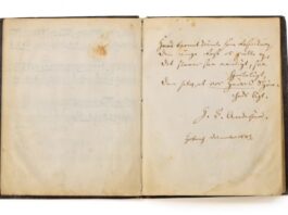 Oksjonil müüdi 55 000 Taani krooni eest Hans Christian Anderseni originaalluuletusega mälestusteraamat