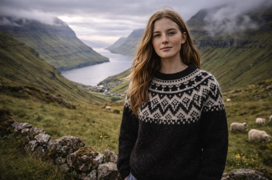 Fääri saarte lambavillast kudumid ja käsitöö