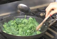 Mis juhtub spinatiga, kui seda keeta?